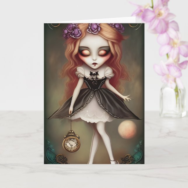 Alice Illustration Card (Orchid)