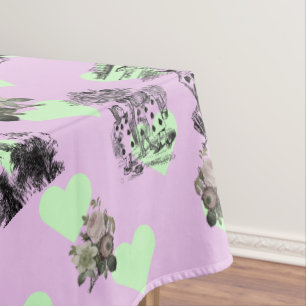 Alice im Wunderland - Alice in Wonderland Hearts Tablecloth