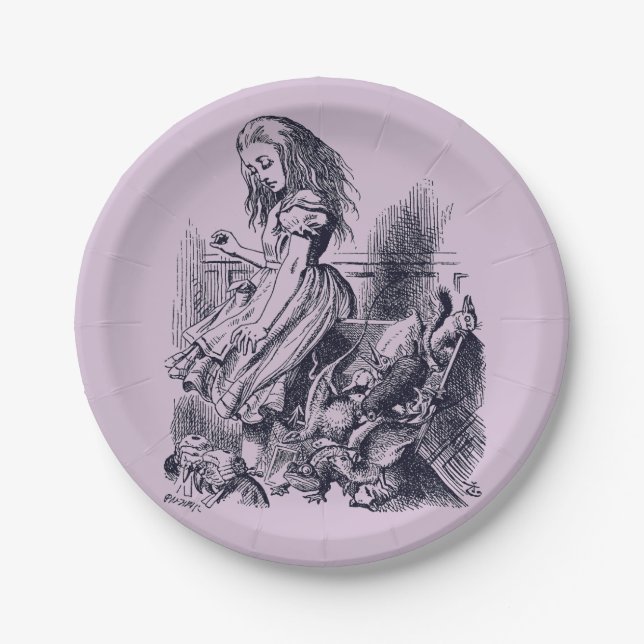 Alice im Wunderland - Alice in Wonderland Paper Plates (Front)
