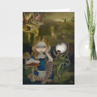 "Alice in a Bosch Landscape" Greeting Card