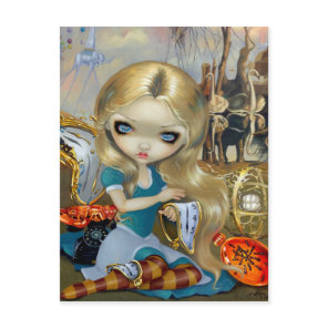 "Alice in a Dali Dream" by Jasmine Becket-Griffith Postcard