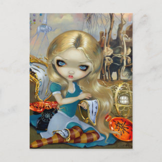 "Alice in a Dali Dream" by Jasmine Becket-Griffith Postcard