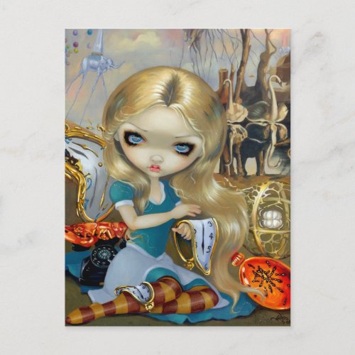 Alice in a Dali Dream by Jasmine Becket_Griffith Postcard