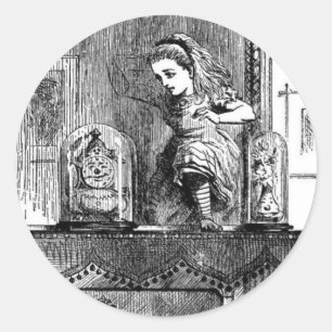 Alice in a Mirror Classic Round Sticker
