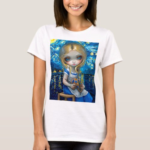 "Alice in a Van Gogh Nocturne" T-Shirt