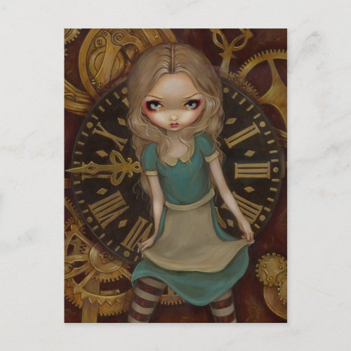 Alice in Clockwork Postcard