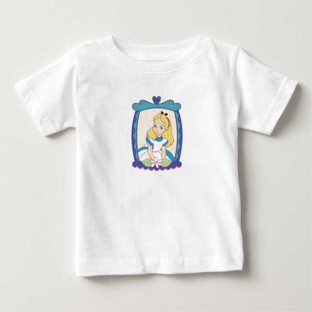 Alice in Frame Disney Baby T-Shirt (Front)