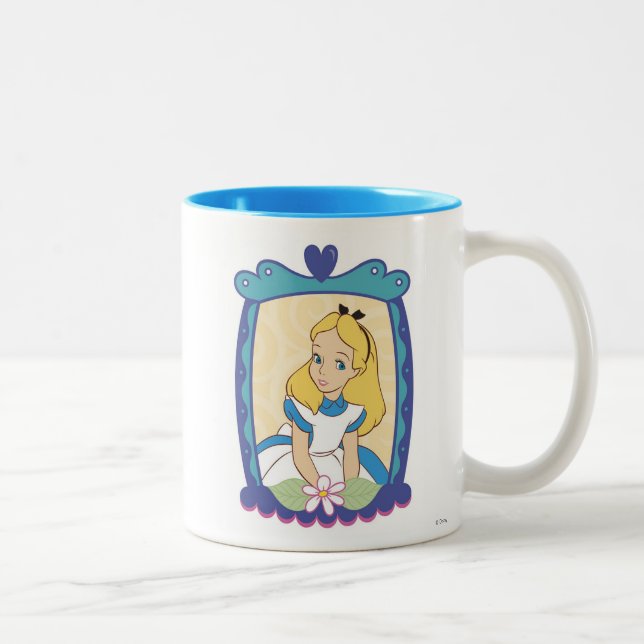 Alice in Frame Disney Two-Tone Coffee Mug (Right)
