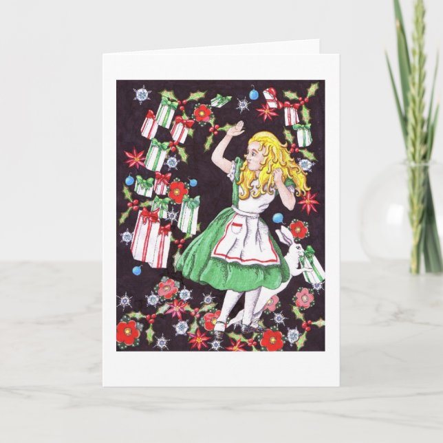 "Alice in Holiday Hell" card (Front)
