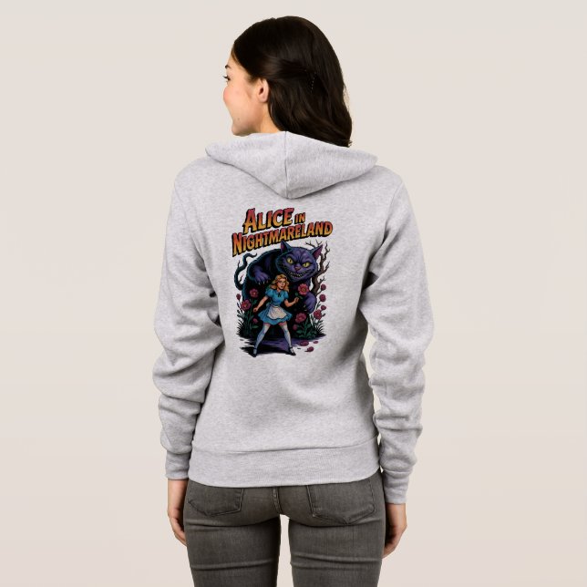 Alice in Nightmareland – Dark Cartoon Hoodie (Back Full)