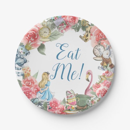 Alice in Onderland Themed Birthday Party Plates