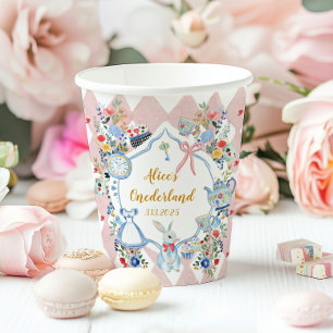 Alice in ONEderland 1st Birthday Whimsical Paper Cups
