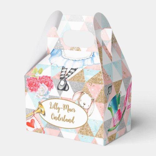 Alice in Onederland Birthday Favor Box