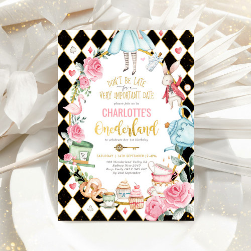 Alice in Onederland Birthday Mad Hatter Tea Party