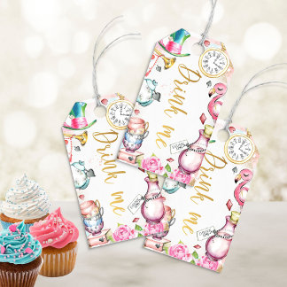 Alice in Onederland Drink Me Favor Tags
