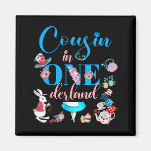 Alice In Onederland Family Cousin Of The Birthday Magnet