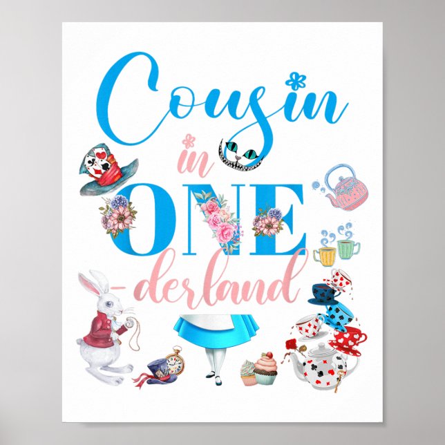 Alice In Onederland Family Cousin Of The Birthday  Poster (Front)