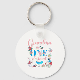 Alice In Onederland Family Grandma Of The Birthday Keychain