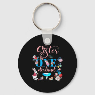Alice In Onederland Family Sister Of The Birthday Keychain
