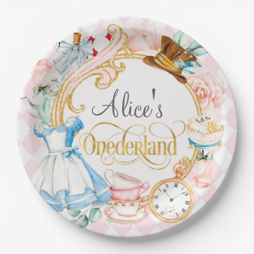 Alice in Onederland mad hater tea party birthday Paper Plates
