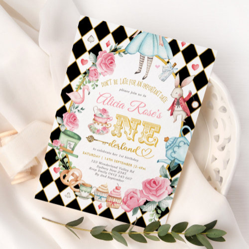 Alice in ONEderland Mad Hatter Tea Party Birthday