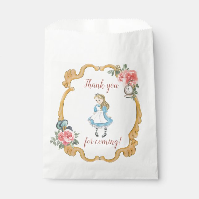 Alice in Onederland Party Favor Bag (Front)