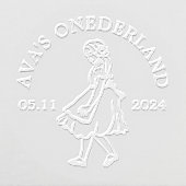 Alice In Onederland Personalized Birthday Embosser (Design)