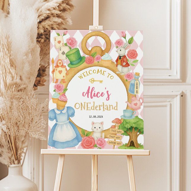 Alice in Onederland Tea Party Welcome Sign (Creator Uploaded)