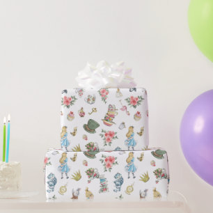 Alice in Onederland Themed Wrapping Paper
