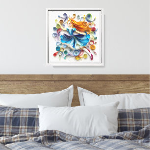 Alice in Quill-land Julia Blish Book  Canvas Print