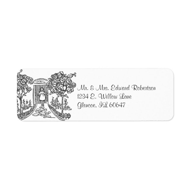 Alice in the Doorway Label (Front)
