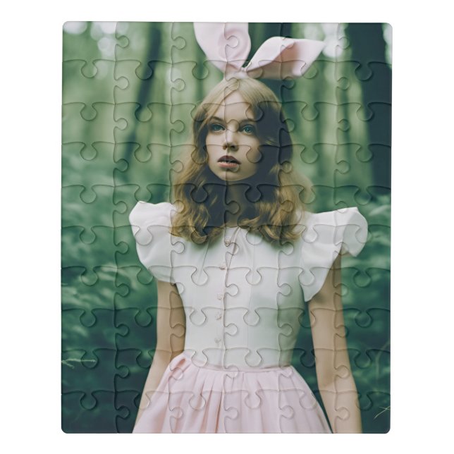 Alice in the Forest Fashion Expired Film Fashion Jigsaw Puzzle (Puzzle Vertical)