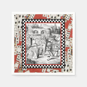 Alice in the Queen's Courtyard 1 Paper Napkins