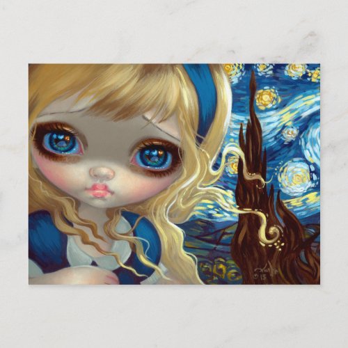 Alice in the Starry Night Postcard