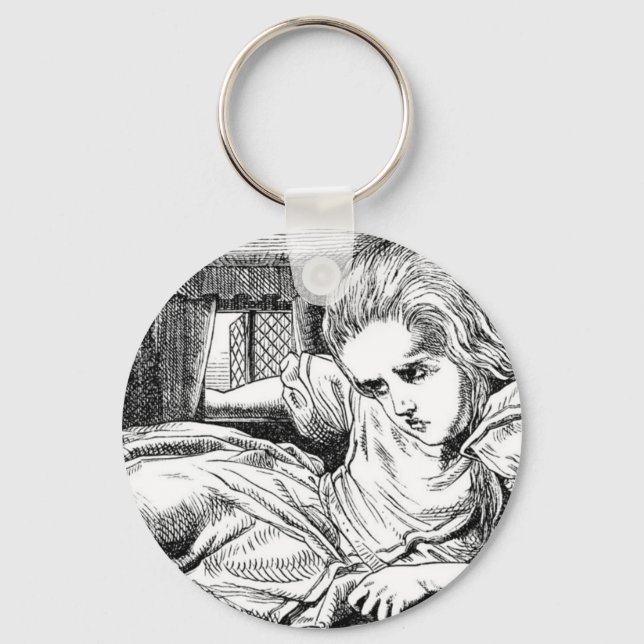 Alice in the White Rabbit's House Keychain (Front)