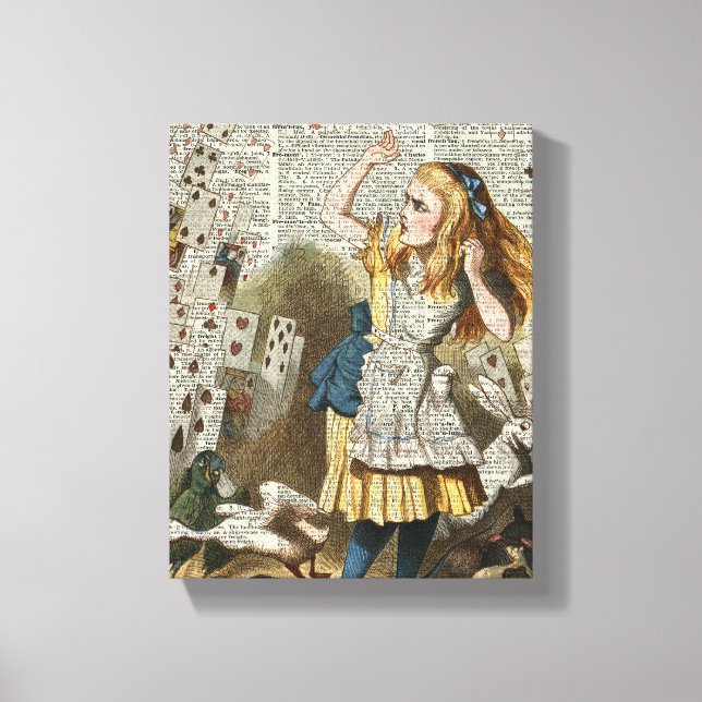 Alice in the wonderland canvas print (Front)