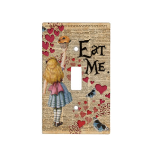 Alice in the Wonderland Eat Me Muffin Light Switch Cover
