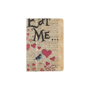 Alice in the Wonderland Eat Me Muffin Passport Holder