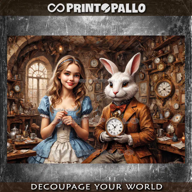 White Rabbit Tissue Alice in the Wonderland meet The White Rabbit Tissue Paper | Zazzle
