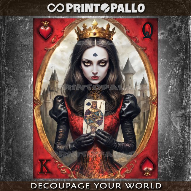 Alice in the Wonderland - Queen of Hearts Tissue Paper (Creator Uploaded)