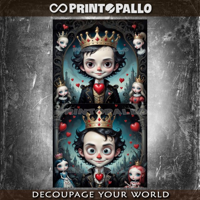 Alice in the Wonderland: The King of Hearts Tissue Paper (Creator Uploaded)