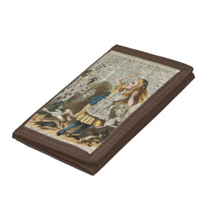 Alice in the wonderland tri-fold wallet