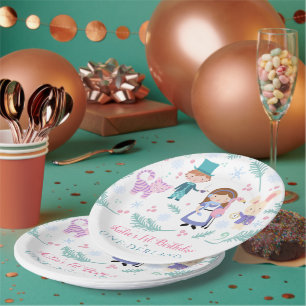 Alice in Winter One-Derland   Wonderland Birthday Paper Plates