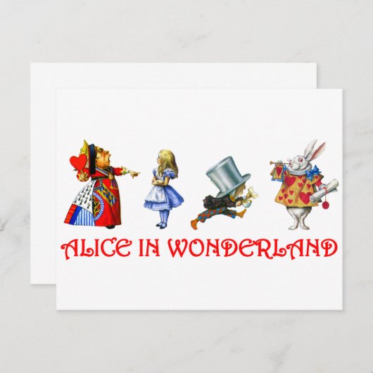 ALICE IN WONDERLAND (Front/Back)