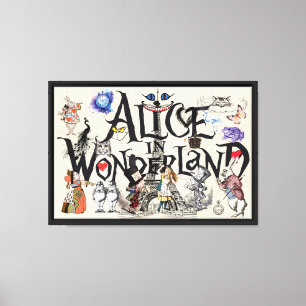 Alice in Wonderland 1865 Canvas Print