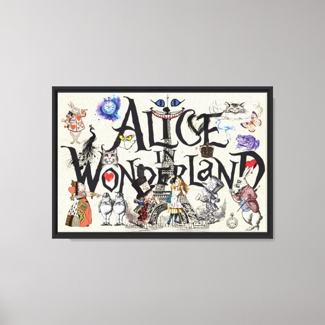 Alice in Wonderland 1865 Canvas Print (Front)