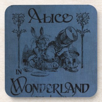 Alice In Wonderland 1905 Book Cover Drink Coaster by lostlit at Zazzle