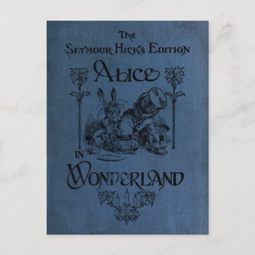 Alice in Wonderland 1905 book cover Postcard