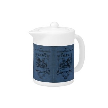 Alice In Wonderland 1905 Book Cover Teapot by lostlit at Zazzle