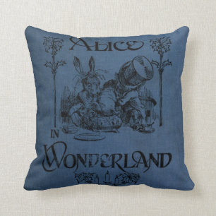 Alice in Wonderland 1905 book cover Throw Pillow